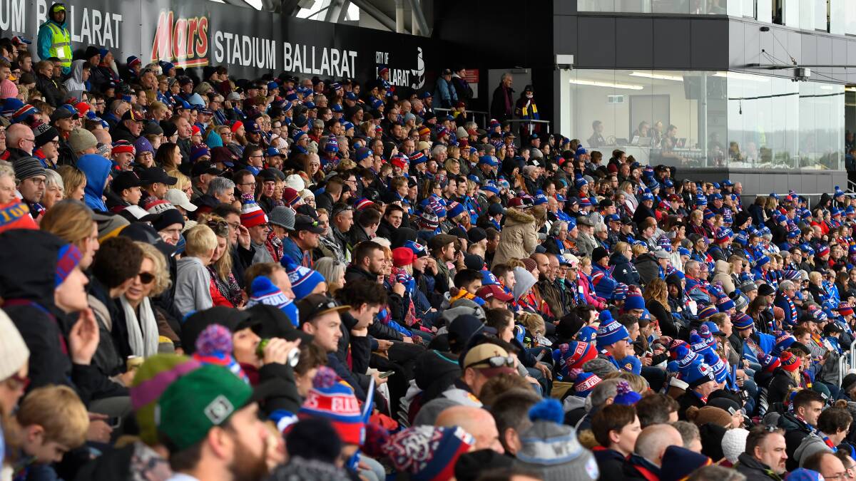 RECORD SETTING: A full house is expected at Mars Stadium which will host a final round AFL blockbuster between the Western Bulldogs and Adelaide Crows. 