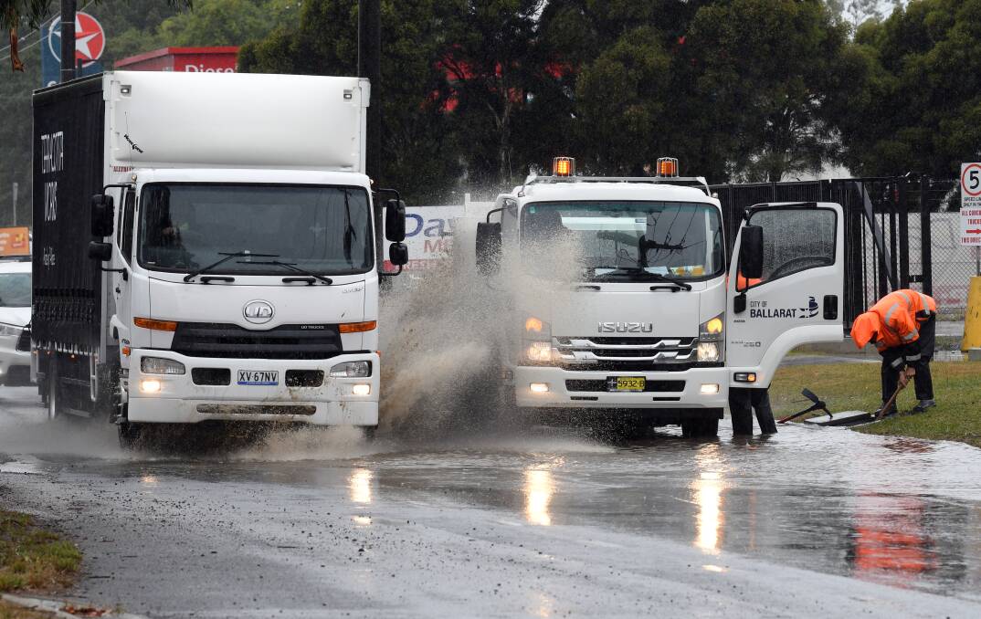 Ballarat looks to have escaped the worst of the rainfall to hit the state, but more is likely over the coming days