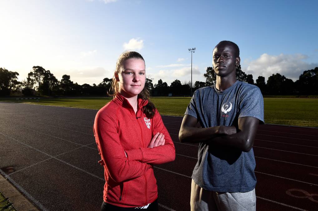Ballarat athletes Alanna Peart and Yual Reath were among those looking forward to a home Commonwealth Games