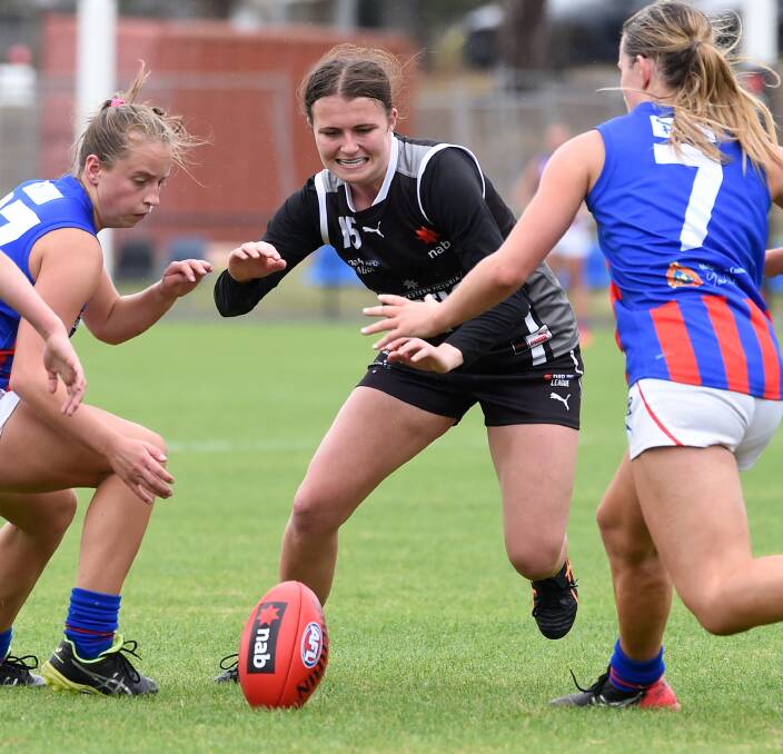 CAPTAINCY: Chloe Leonard oozes leadership and is seen as a top chance to be drafted. 
