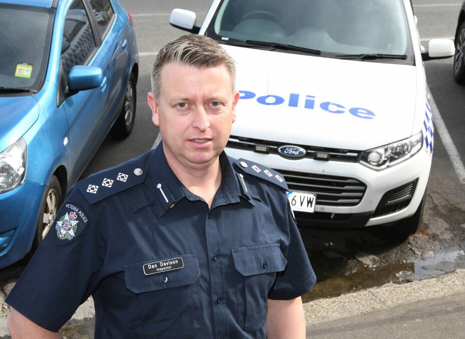 Ballarat Inspector Dan Davison. Picture: Lachlan Bence