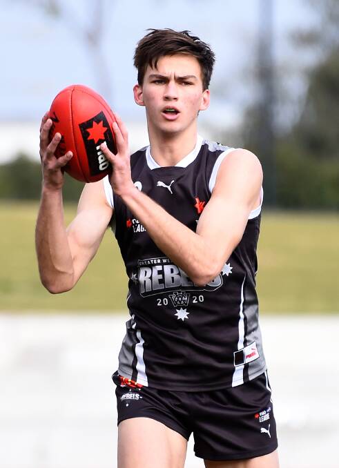READY TO ROAR: Josh Gibcus is being touted as a top-10 draft pick in Wednesday night's AFL draft. Picture: Adam Trafford