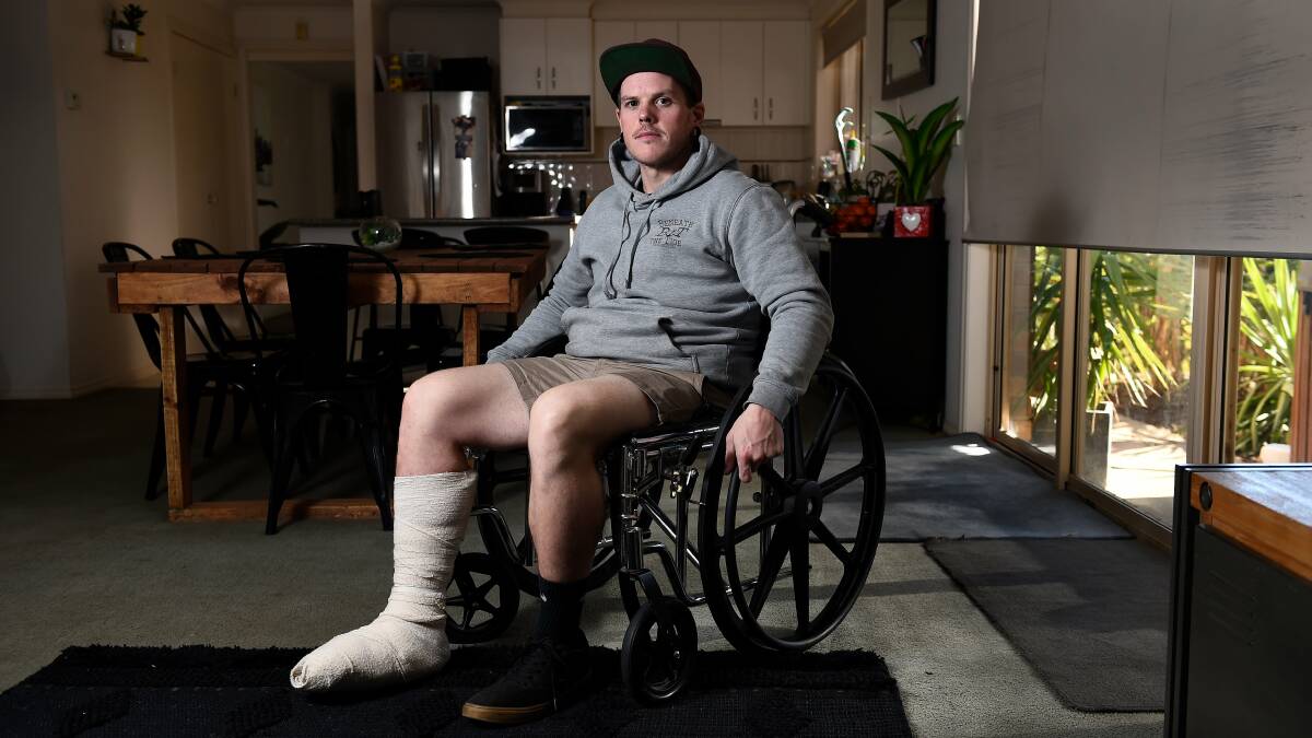 Jack Jones is coming to terms with the fact he will not have a right leg in less than two weeks. Picture: Adam Trafford