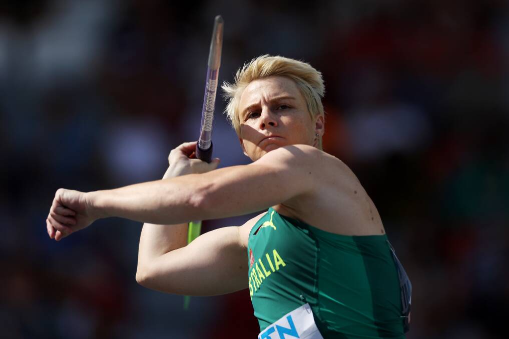 Kathryn Mitchell runs in to launch in the world championshps in Budapest. Picture by Getty Images