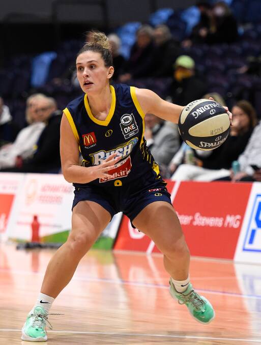 HOT HAND: Taylah Wynne was the Rush's best player on Saturday night in the loss to Nunawading. Picture: Adam Trafford