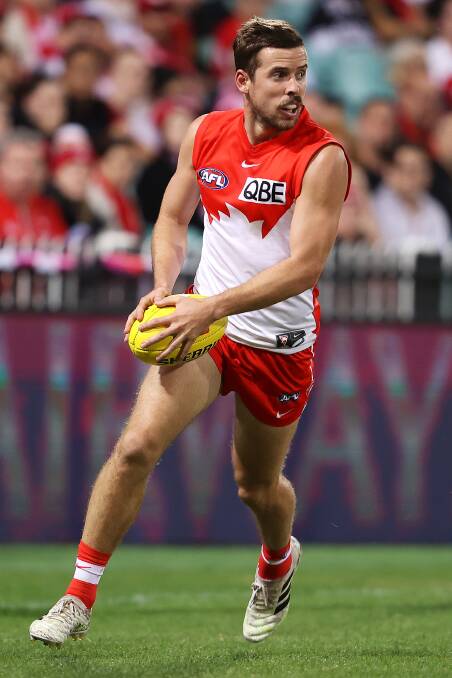 The super consistent Jake Lloyd is back for another year with the Swans. Pucture Getty Images