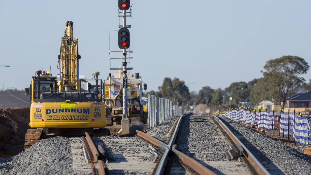 Works on the Ballarat line are now in full swing