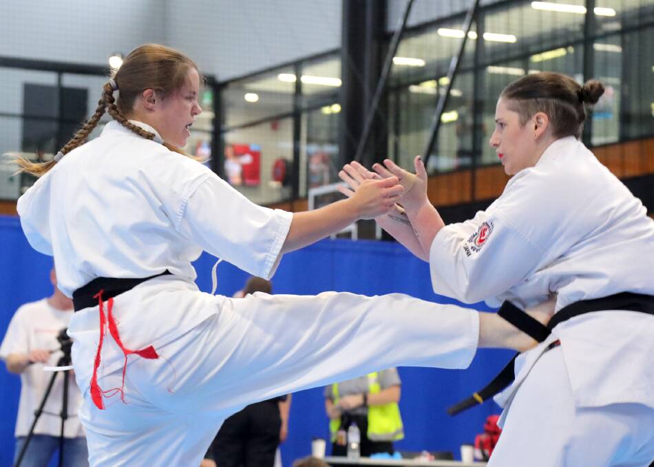 ON TOP: Chelsie Smith won the Shinkyokushinkai Karate National Tournament held in Sydney. Picture: supplied