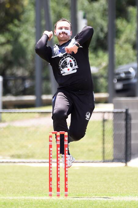 Sam Jackson bowls for North Ballarat against Wendouree. Picture: Adam Trafford