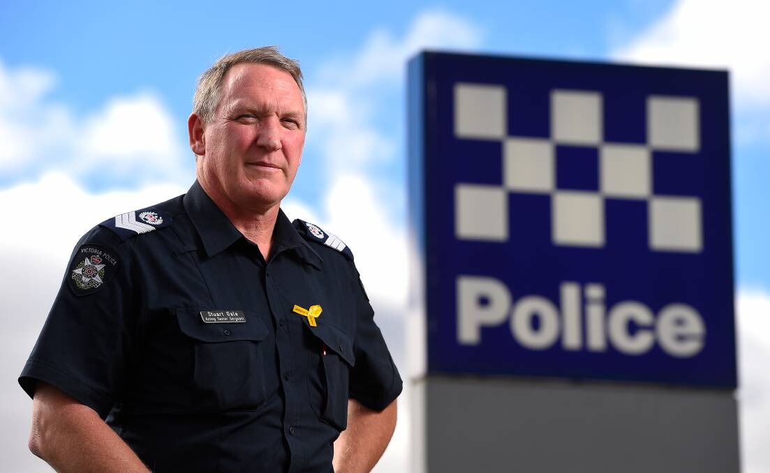 Ballarat Traffic Management Unit's Acting Senior Sergeant Stuart Gale. Picture: Adam Trafford