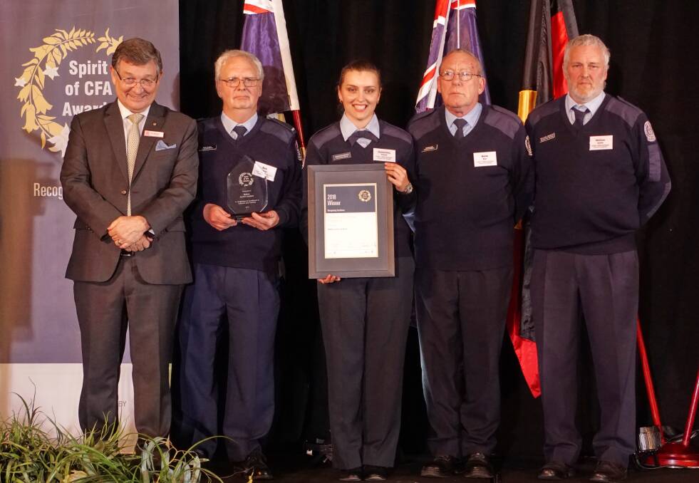 ABOVE AND BEYOND: Members of the Ballan CFA Junior Leaders were among the winners at the inaugural Spirit of CFA awards. 