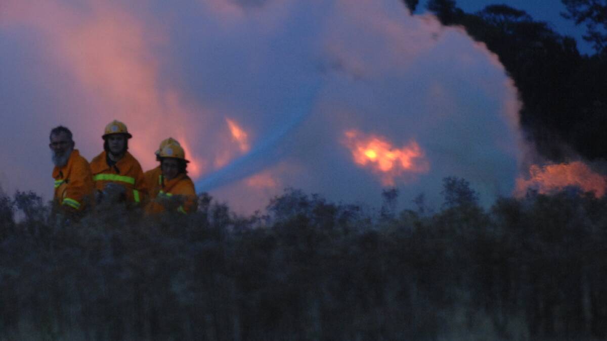 Firefighters attempt to bring the blaze under control back in 2009