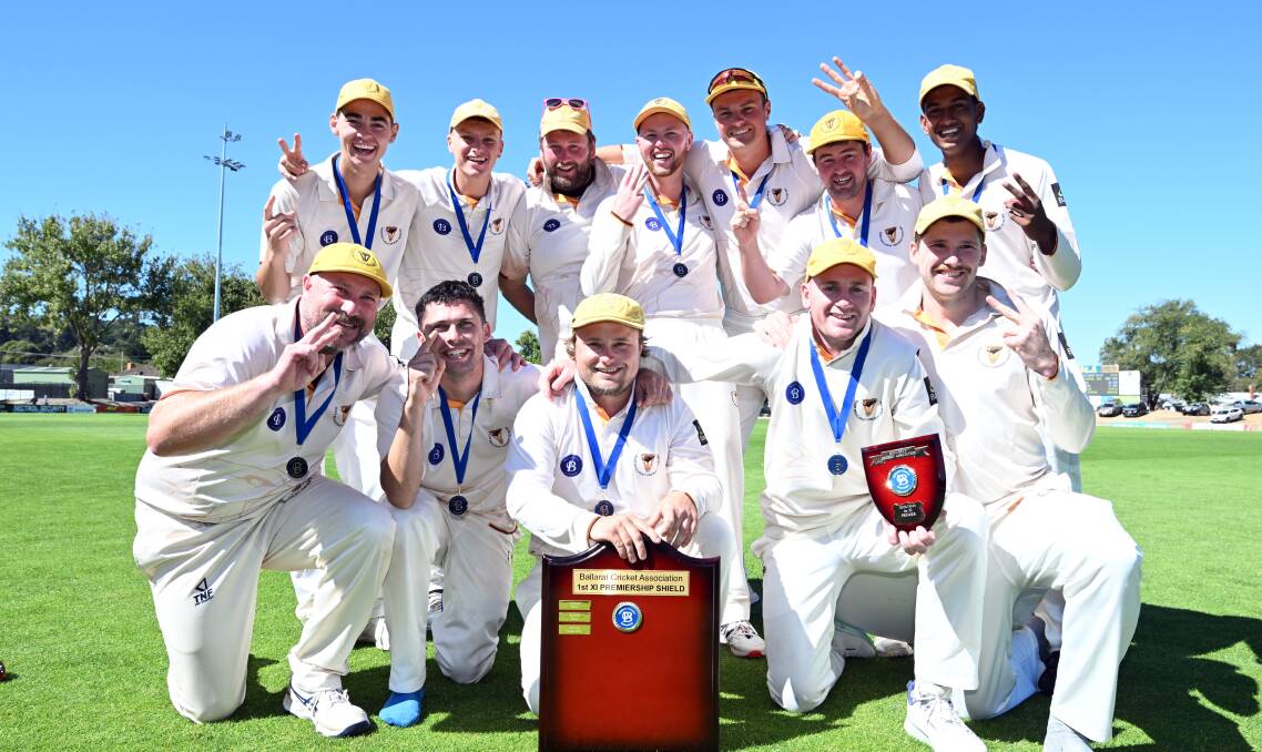 East Ballarat are back-to-back BCA First XI premiers. Picture by Kate Healy