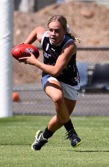 BALL MAGNET: GWV Rebels star Lilli Condon has progressed through the NAB League a little differently to some of her teammates. Picture: Adam Trafford