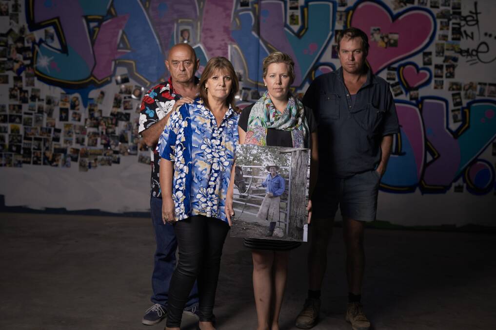 Lana Cormie (second from right) and the Brownlee Family are headed to Canberra this week to see the handing down of a Senate Report into workplace deaths.