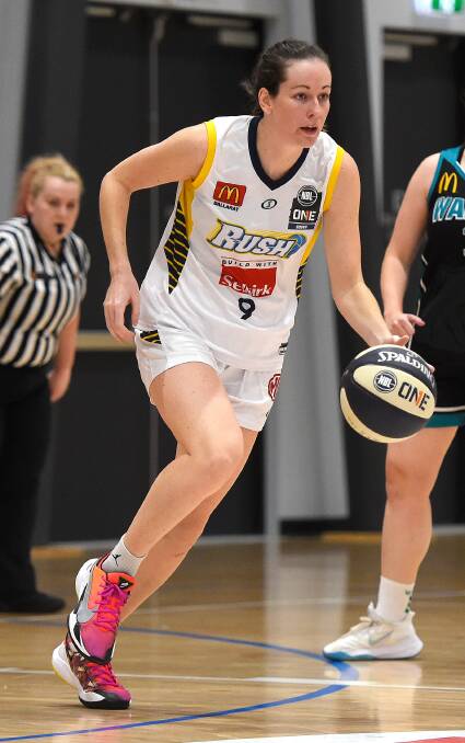 ON COURT: Alicia Froling is loving a chance to get back out on court with her Ballarat Rush teammates. Picture: Adam Trafford