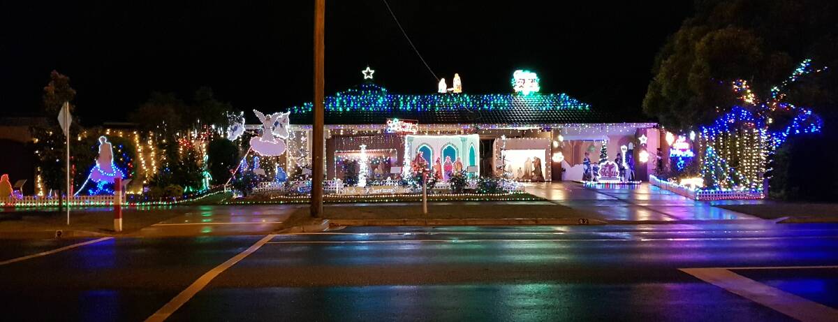 The family home in Cuthberts Road has been lit up at Christmas for more than 20 years. 