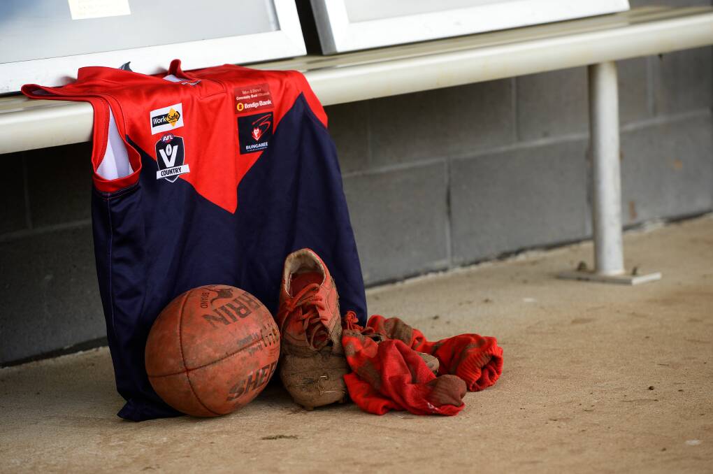 Bungaree Football Netball Club paid tribute to Danny Frawley on Tuesday. Picture: Adam Trafford