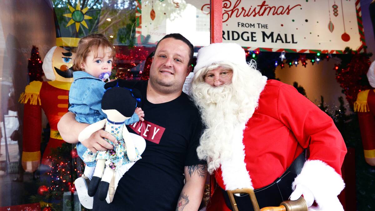 Santa was a popular addition at the Bridge Mall on Saturday. Picture: Kate Healy