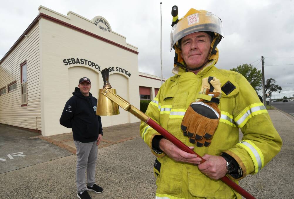 The torches will be burning for the Sebastopol CFA 150th celebration march next Friday night Picture: Lachlan Bence