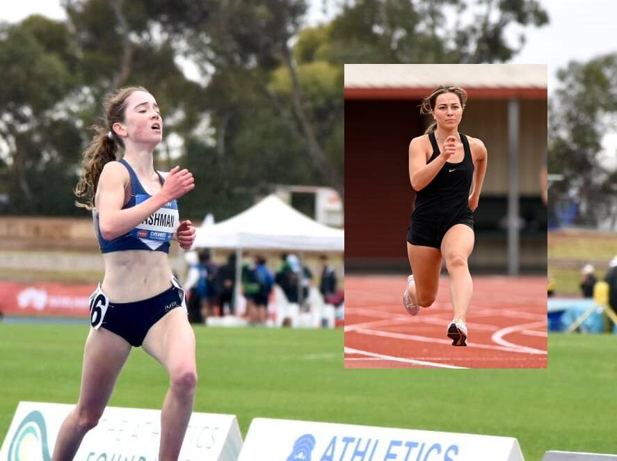 Ballarat YCW's Rose Ashman has won the National under-17 300m championship, Armani Anderson was second in the under-18 100m. Picture supplied/Adam Trafford