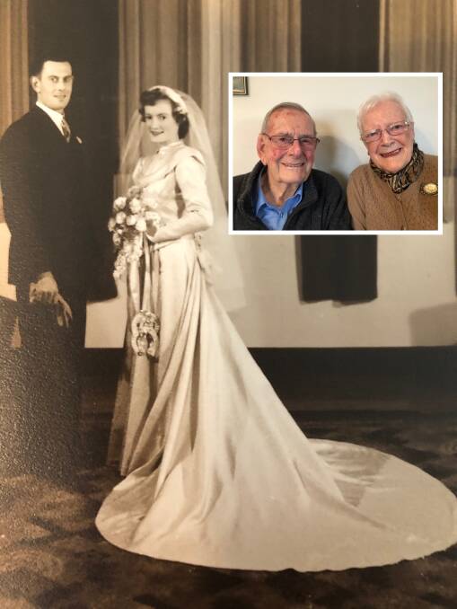 Alex and Wilma Oram will celebrate their 70th wedding anniversary on Monday. Pictures: Helen Newall
