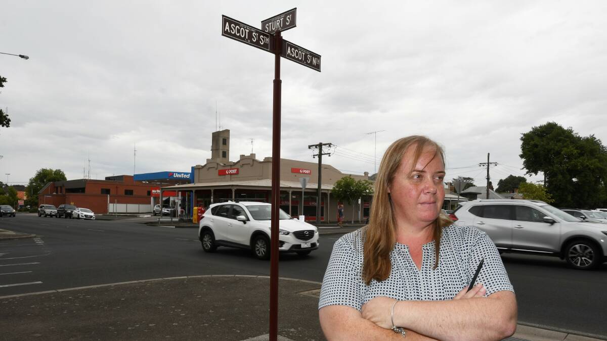 LIGHTS ON : Trader Alyson Rose is happy that lights are finally going to be placed on the dangerous Ascot Street and Sturt Street corner.