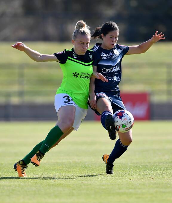 Kyra Cooney-Cross in action for Melbourne Victory