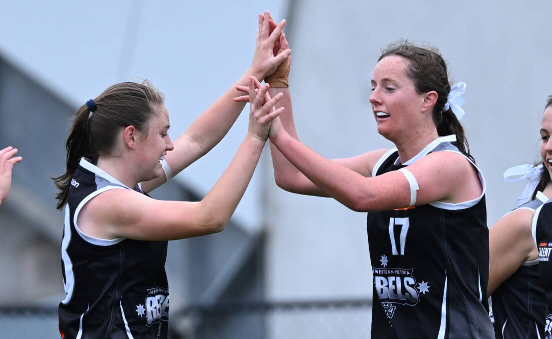 The GWV Rebels girls celebrated their first win of the season last weekend. Picture by Kate Healy