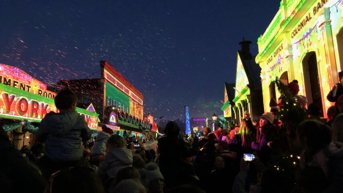 Sovereign Hill’s busiest day ever as 10,000 see Winter Wonderlights