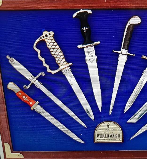 The Would War II replica daggers were stolen from a display case at the Ballarat RSL.
