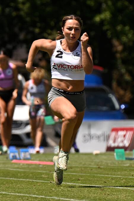 Amani Anderson will race off 6.25m in her first Stawell Gift. Picture by Adam Trafford