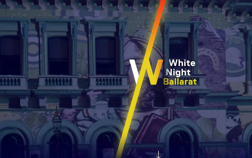 The website advertising Ballarat's White Night for 2019 is so far lacking in detail
