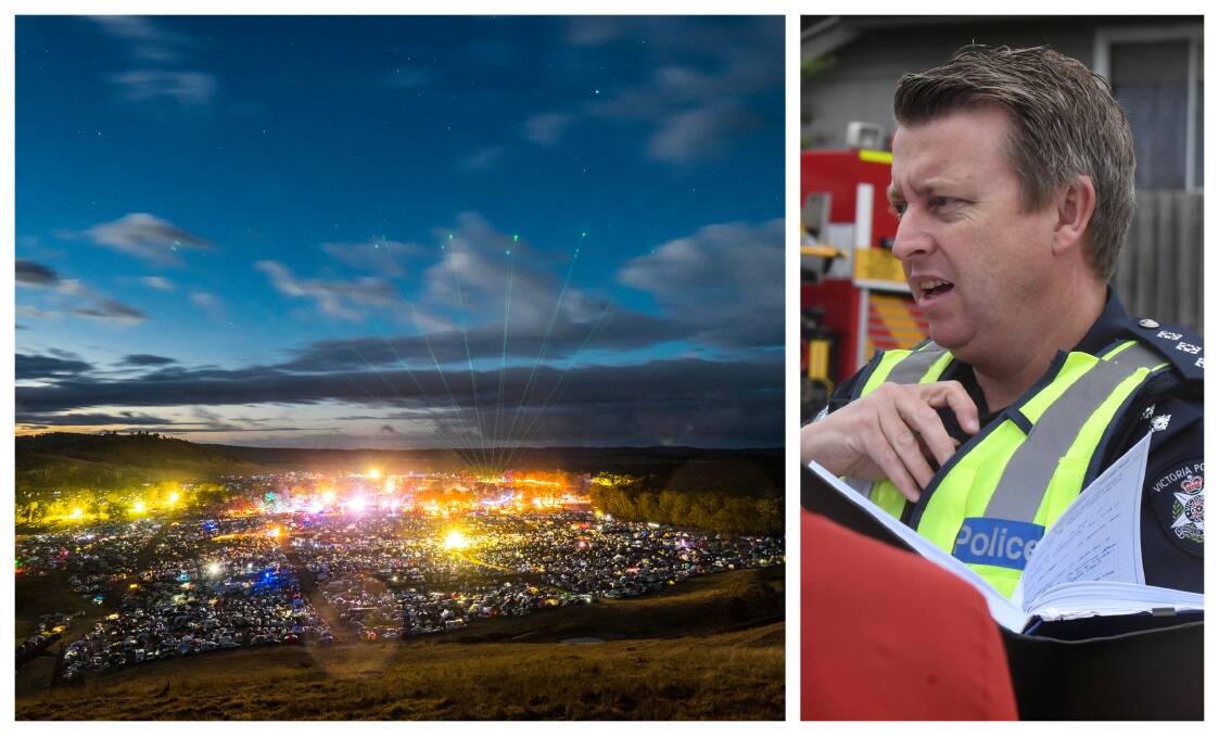 Inspector Dan Davison says police will be out in force at Rainbow Serpent this weekend