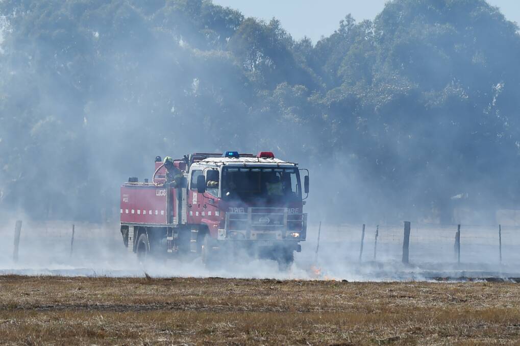 CFA crews were able to bring the blaze under control before it could threaten homes. Picture: Kate Healy