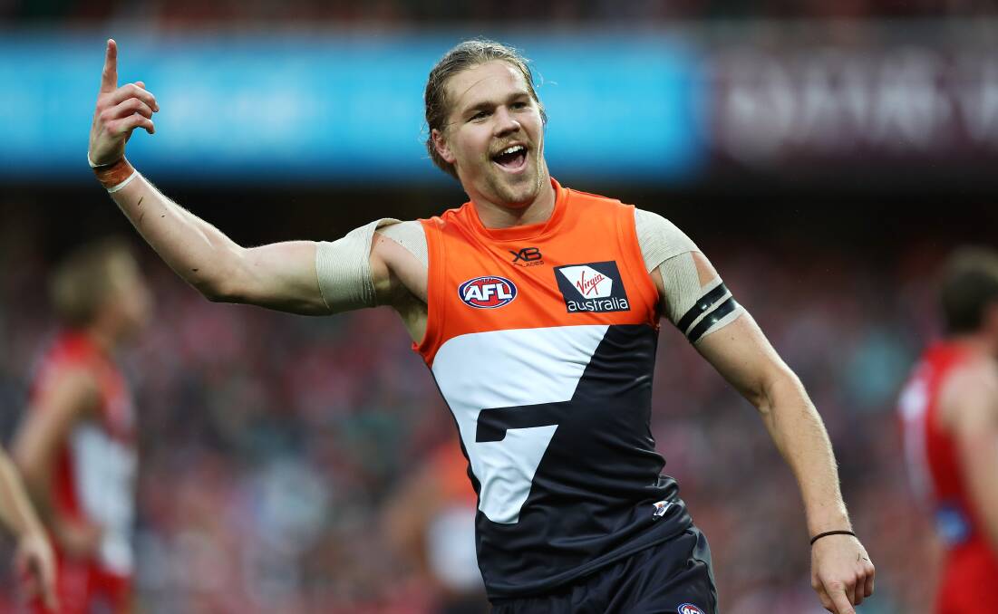 Harry Himmelberg and the GWS Giants are coming to Ballarat. Picture: Getty Images