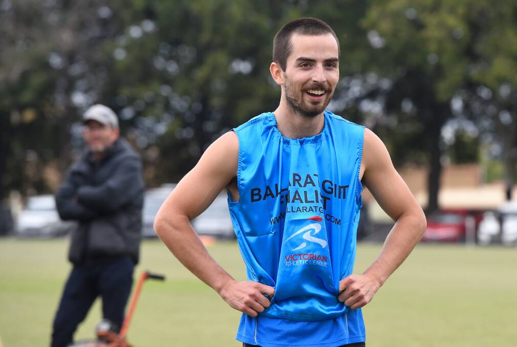 TOP CHANCE: Ballarat Gift winner Spencer Browne will run at Stawell off 7m, after winning at Ballarat off 6.5m. Picture: Adam Trafford