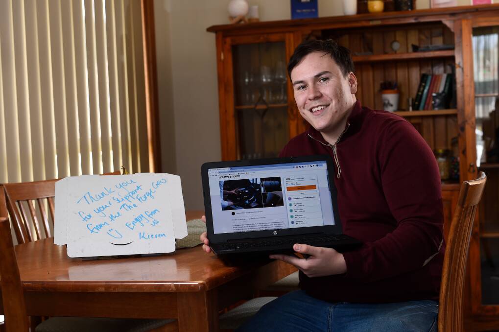 Kieren O'Riley hopes to raise funds to help struggling Ballarat businesses stay afloat. Picture: Adam Trafford