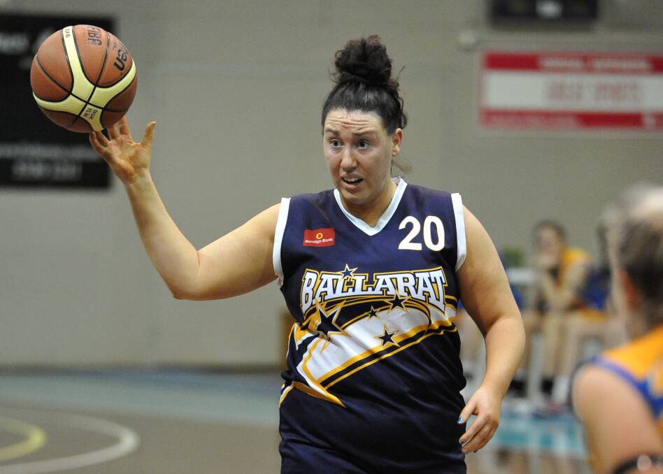 Kelly Richardson playing for Ballarat Rush in 2013.