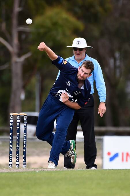 John Butler of Mt. Clear in the firsts match between Mt. Clear and North Ballarat. Picture: Adam Trafford
