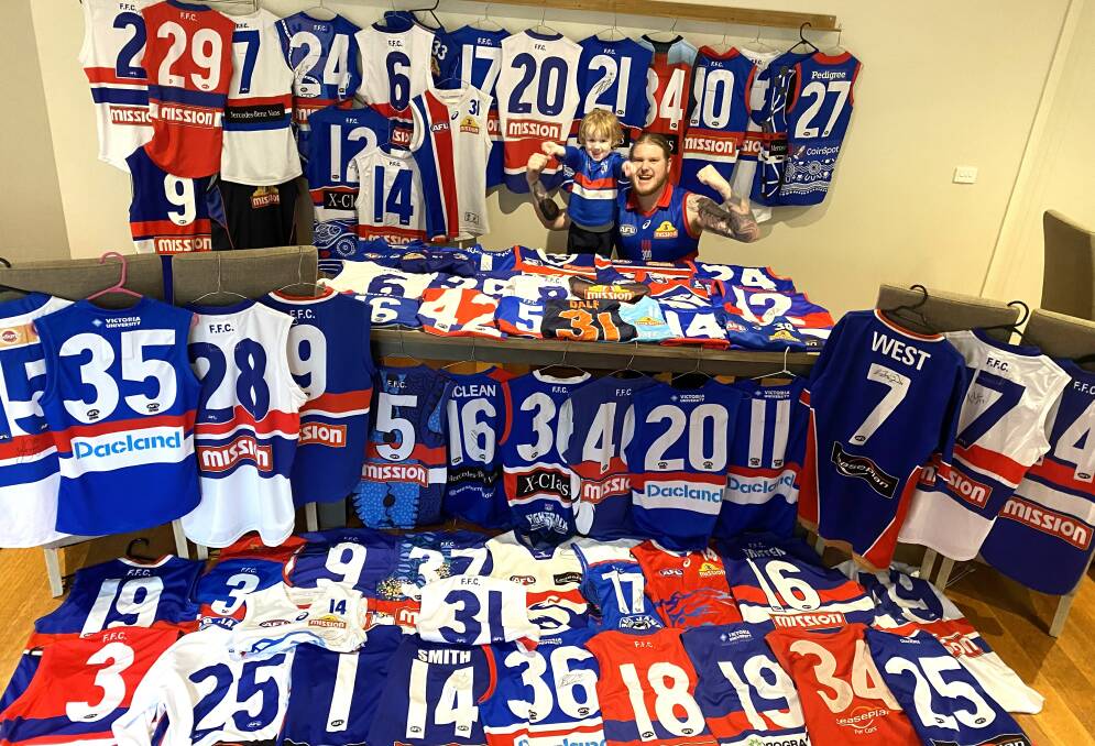 GO DOGS: Yes, Brad Judd and his son Eli are in their somewhere. Picture: supplied