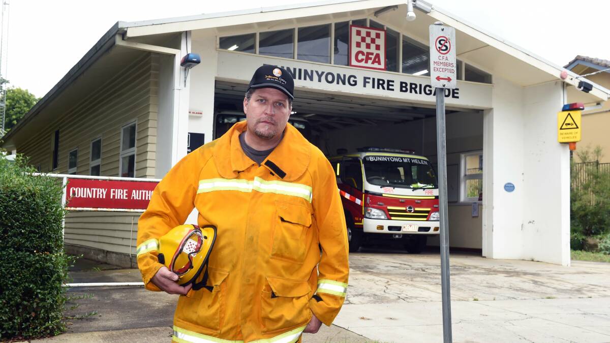 DEVASTATED: Buninyong CFA volunteer Ed Bradford had his car stolen from out the front of the station when he was out on a job. Picture: Kate Healy