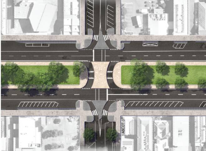 The Double U-turn option is one of three proposed changes to intersections in Sturt Street.