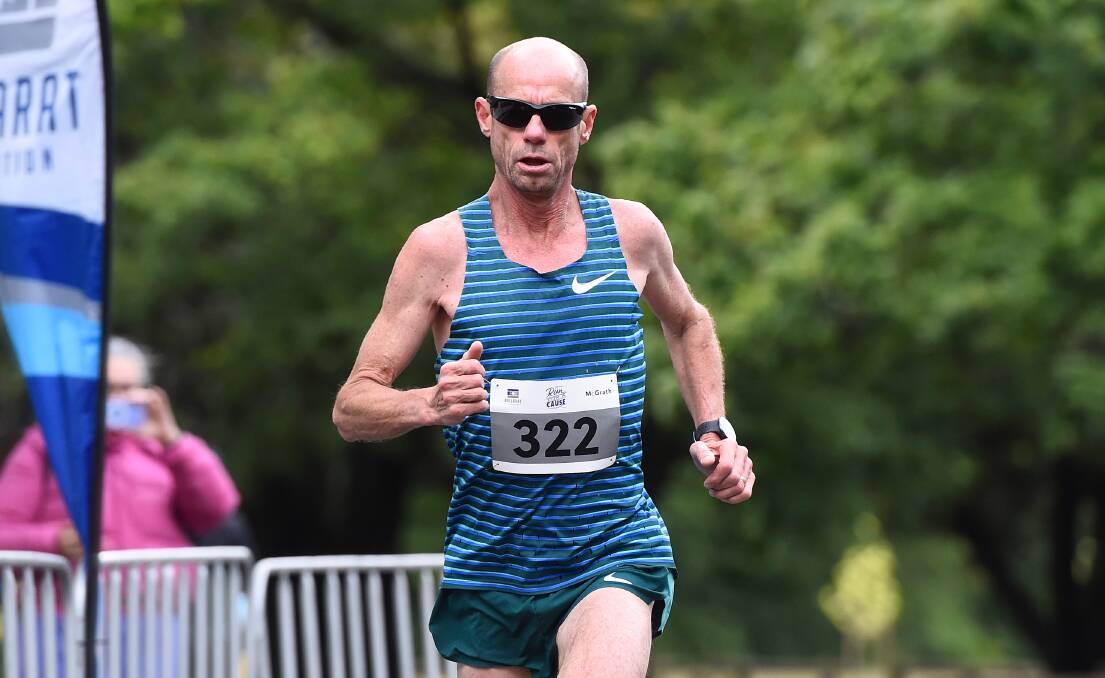 Steve Moneghetti has run a 15 minutes and 52 second 5000m and hopes it is ratified as a world record. Picture by Adam Trafford