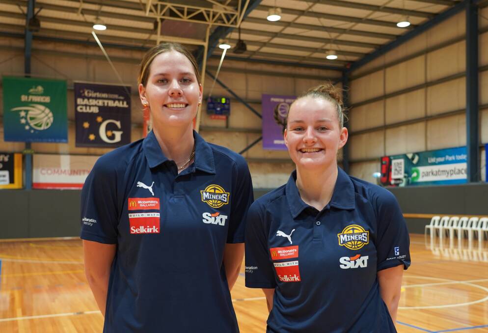 WNBL listed players Micah Simpson and Ella Gordon have joined the Ballarat Miners for season 2024. Picture supplied