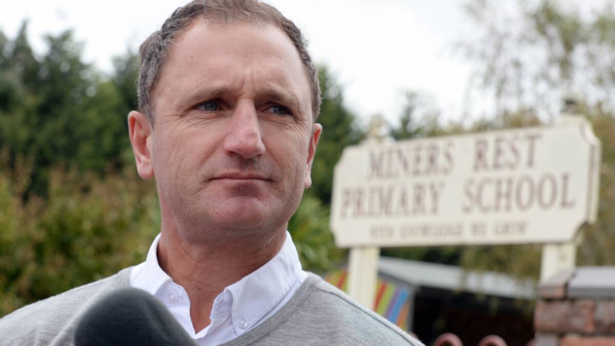 Miners Rest Primary School Principal Dale Power says the funding "future proofs" the school Picture: Kate Healy.