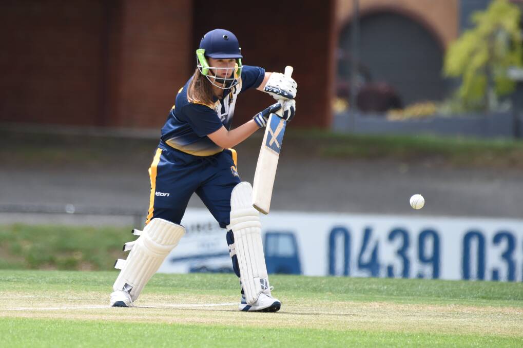Lillee Barendsen hit an unbeaten 37 in the Bolts 10-wicket win. Picture: Kate Healy