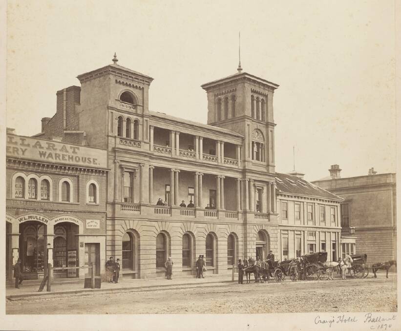 TRADITION: Craig's Hotel circa 1870. Picture: State Library of Victoria