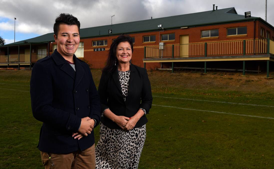 One of the grants that was funded in Ballarat was the upgrade to Russell Square's changerooms. Liberal Federal Election 2019 candidate Timothy Vo and former Ballarat Mayor Samantha McIntosh at that announcement.