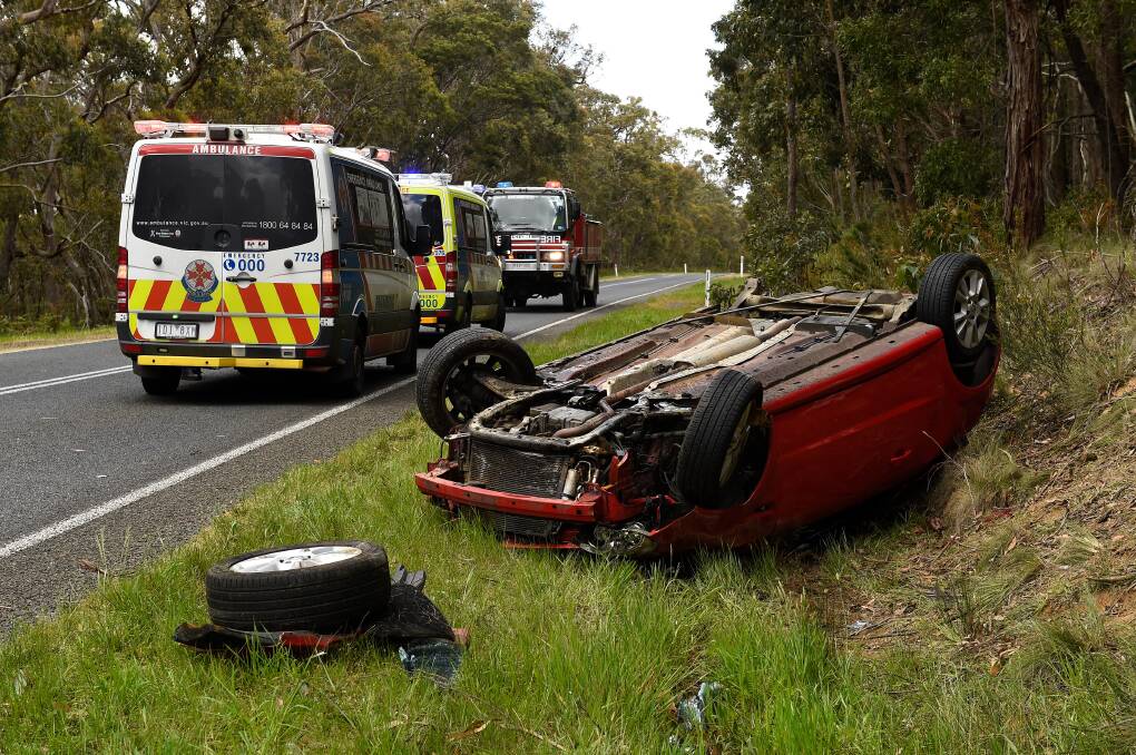 A man was lucky to avoid serious injury after a crash near Enfield last week. Picture: Adam Trafford